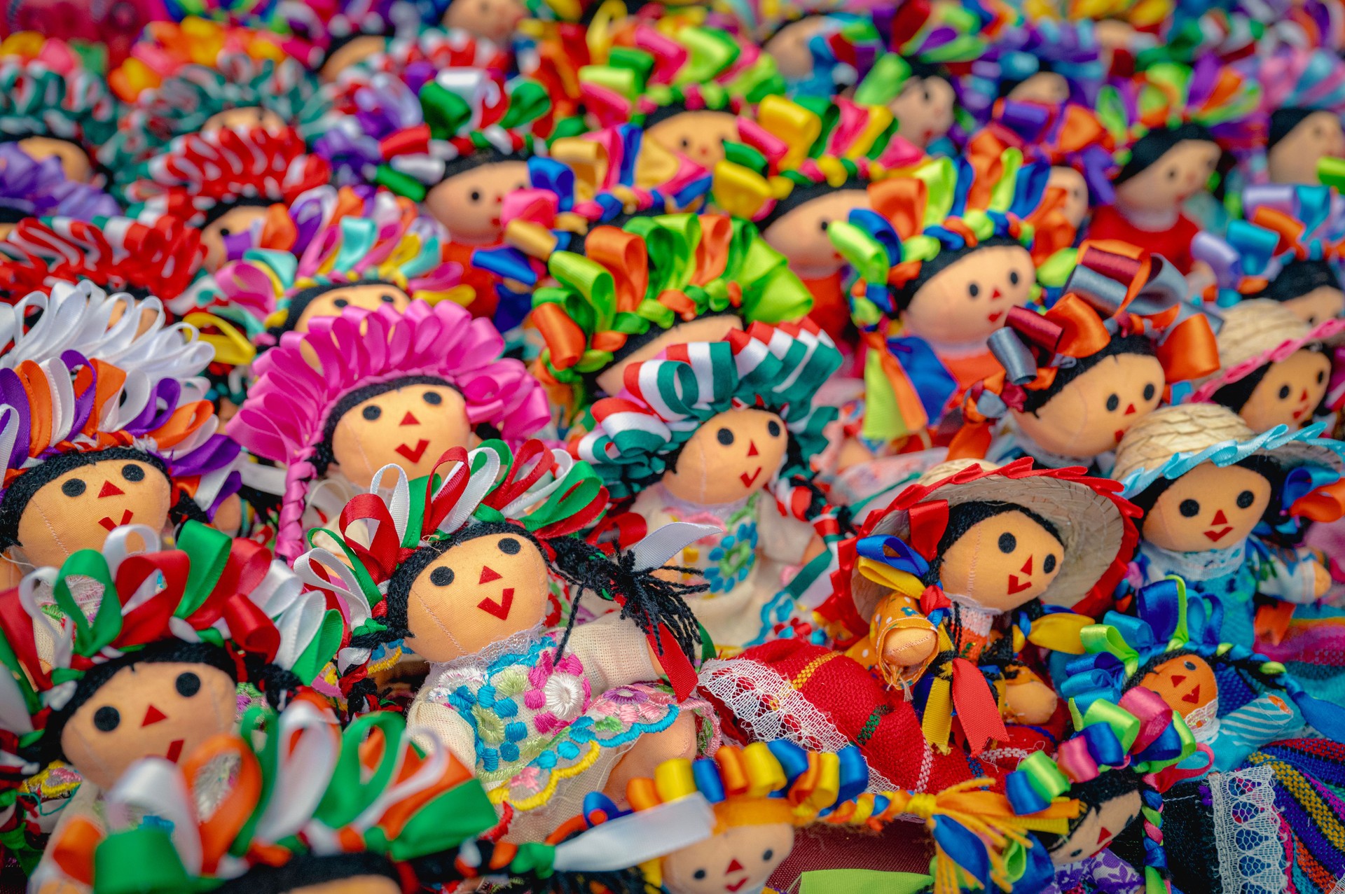 Typical handmade doll from Amealco in Queretaro Mexico. The doll's name is Lele which means baby in the Otomi dialect.