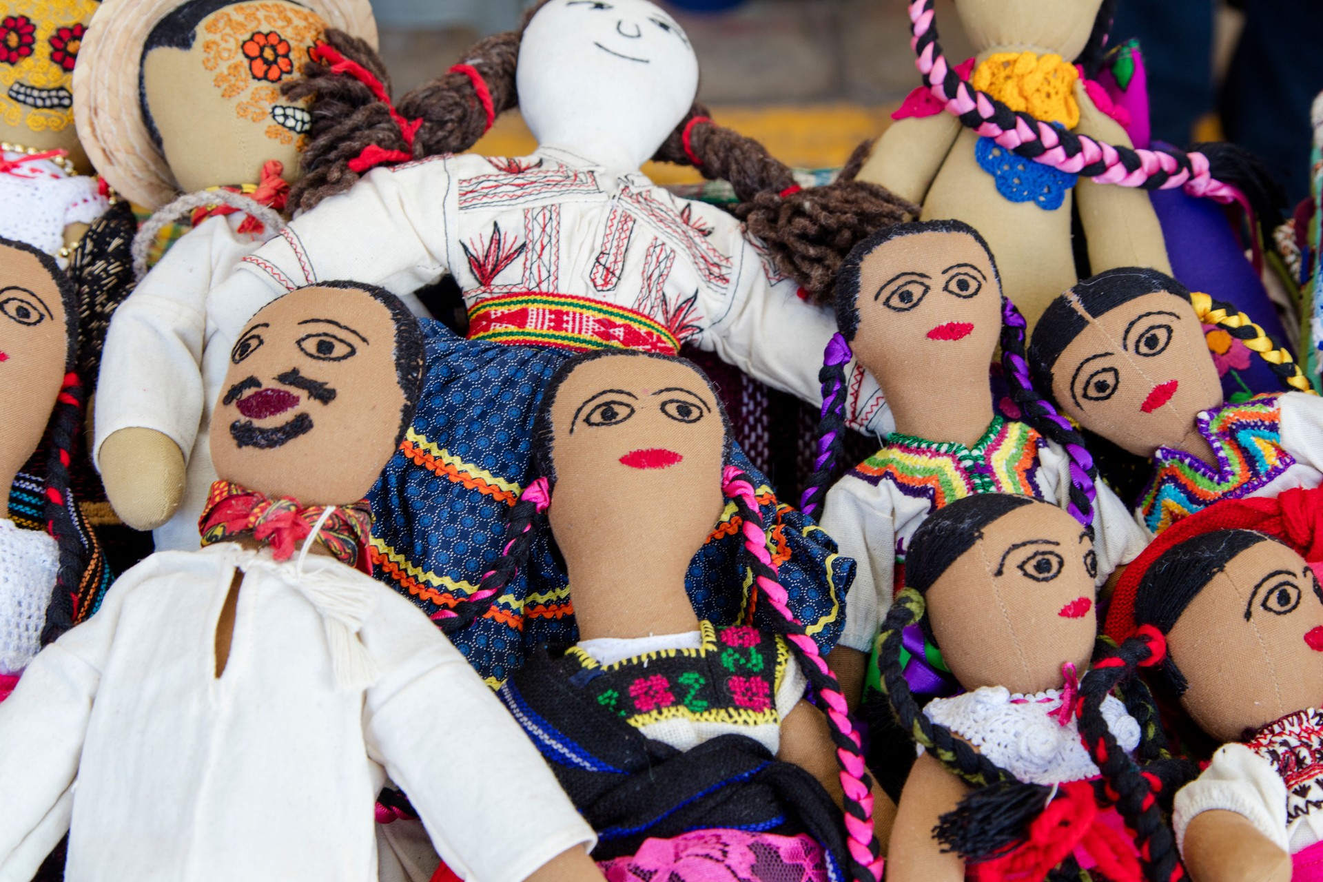 Mexican cloth dolls - rag munecas